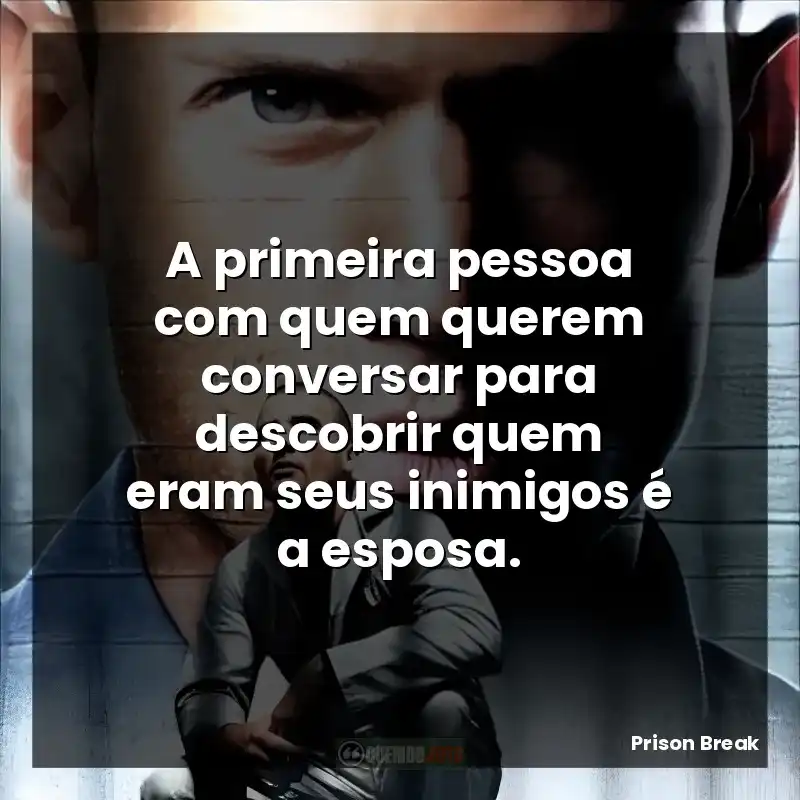 A primeira pessoa com quem querem conversar para descobrir quem eram seus inimigos é a esposa.