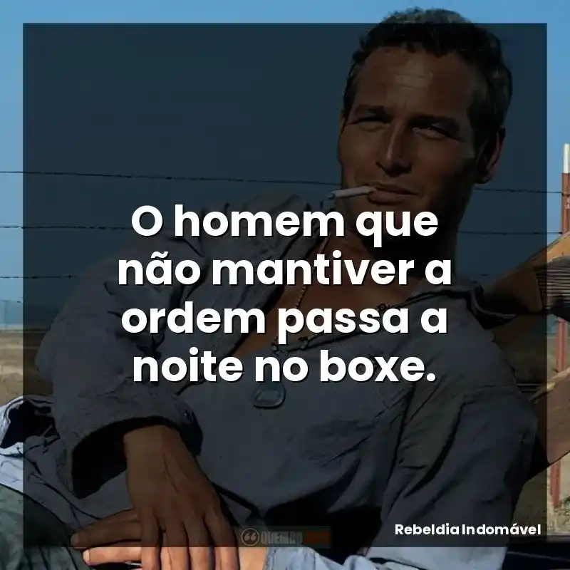 O homem que não mantiver a ordem passa a noite no boxe.