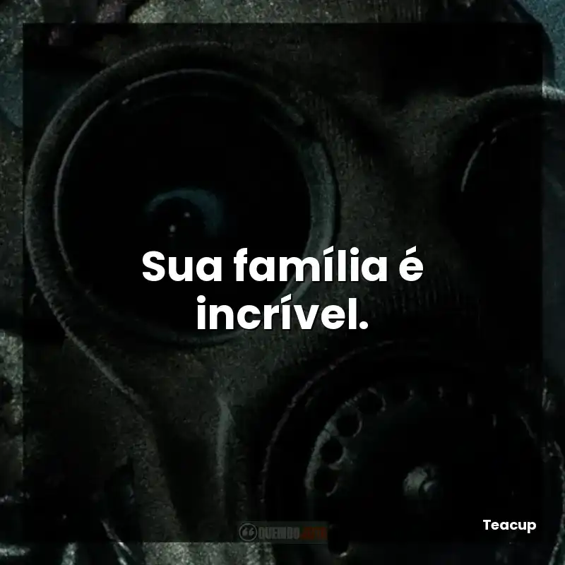 Sua família é incrível.