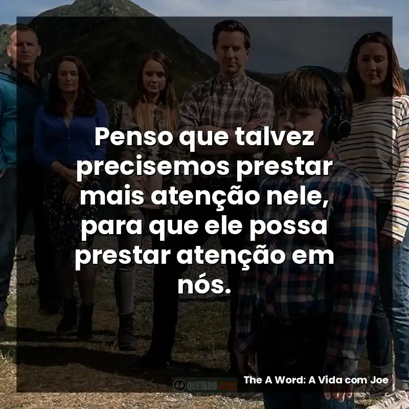 Penso que talvez precisemos prestar mais atenção nele, para que ele possa prestar atenção em nós.