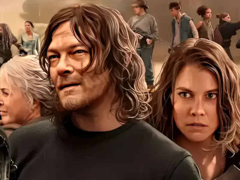 Poster da série The Walking Dead com mensagens marcantes e frases inspiradoras