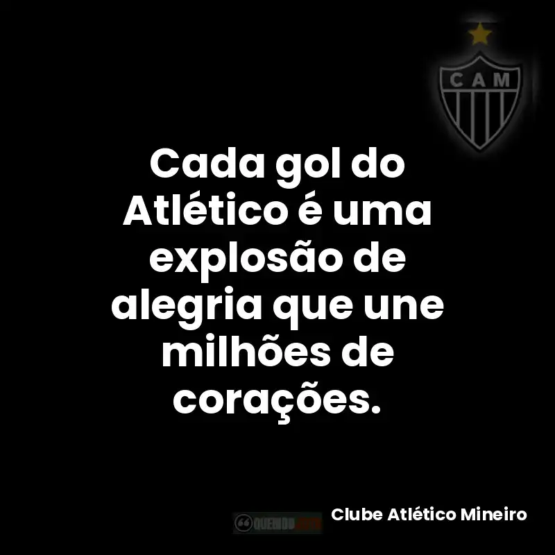 Cada gol do Atlético é uma explosão de alegria que une milhões de corações.