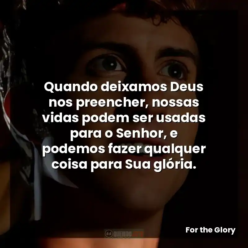 Quando deixamos Deus nos preencher, nossas vidas podem ser usadas para o Senhor, e podemos fazer qualquer coisa para Sua glória.