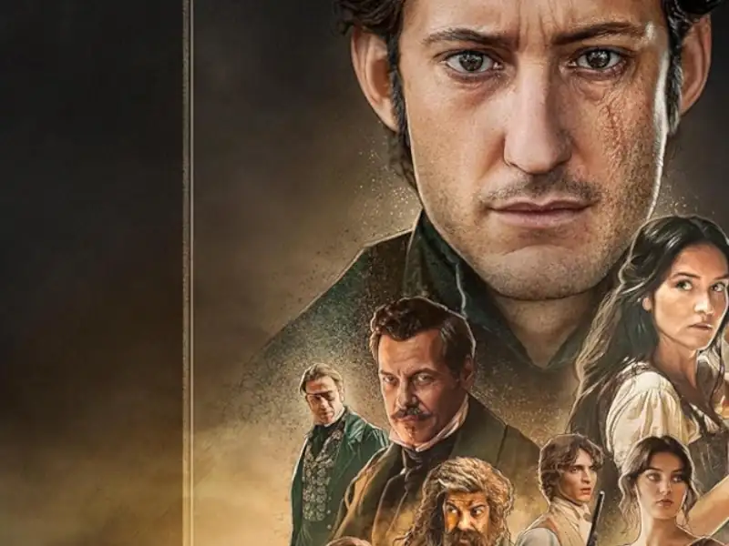 Poster do filme O Conde de Monte Cristo (2024) com frases marcantes e mensagens inspiradoras