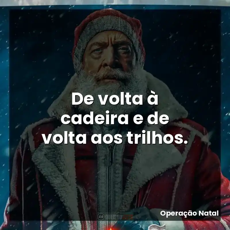 De volta à cadeira e de volta aos trilhos.