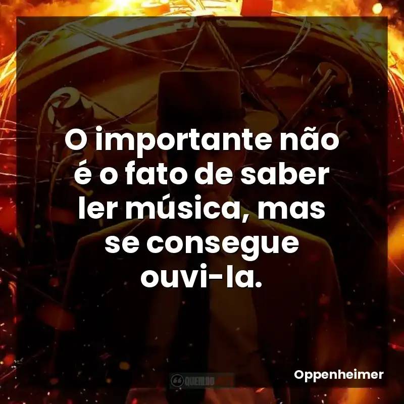 O importante não é o fato de saber ler música, mas se consegue ouvi-la.