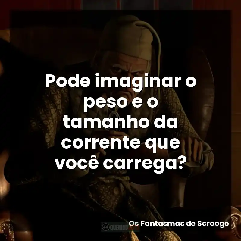 Pode imaginar o peso e o tamanho da corrente que você carrega?