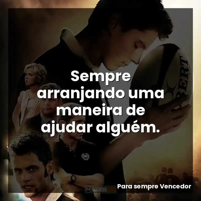 Sempre arranjando uma maneira de ajudar alguém.