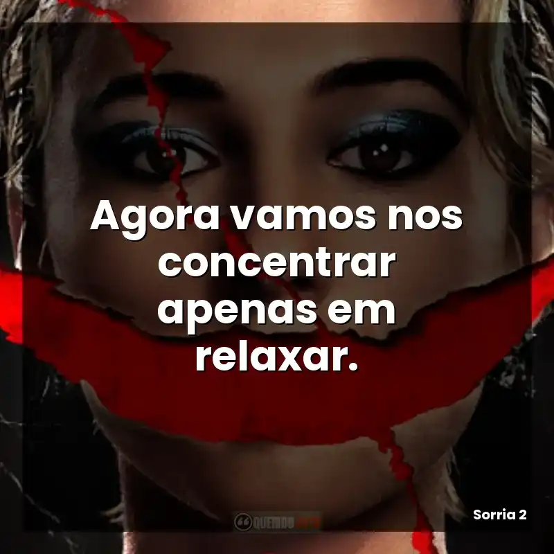 Agora vamos nos concentrar apenas em relaxar.