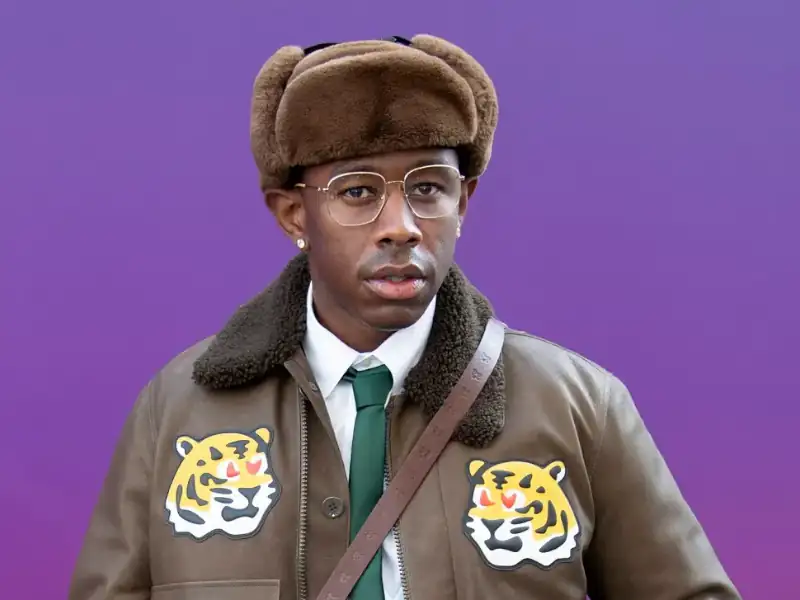 Poster de Tyler, the Creator com mensagens marcantes e frases inspiradoras