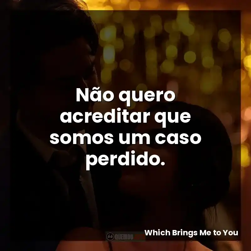 Não quero acreditar que somos um caso perdido.