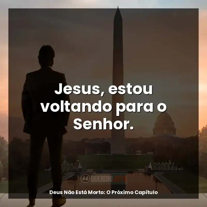 Jesus, estou voltando para o Senhor.
