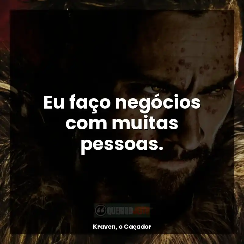 Eu faço negócios com muitas pessoas.