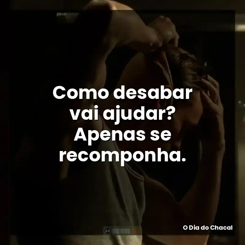 Como desabar vai ajudar? Apenas se recomponha.
