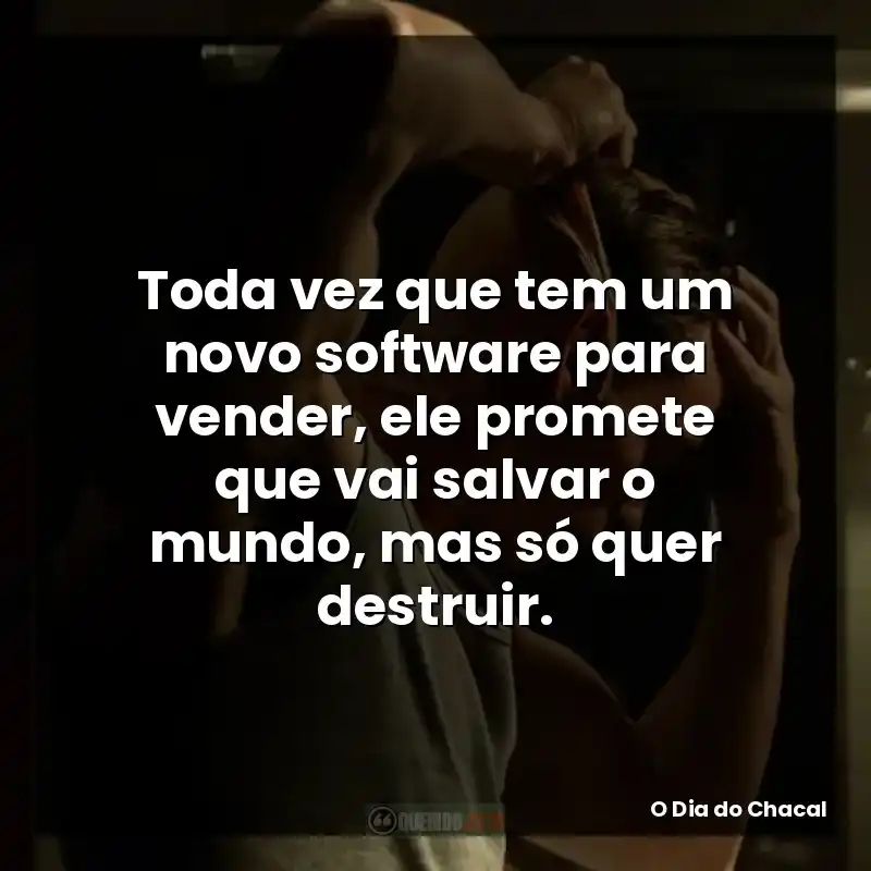 Toda vez que tem um novo software para vender, ele promete que vai salvar o mundo, mas só quer destruir.