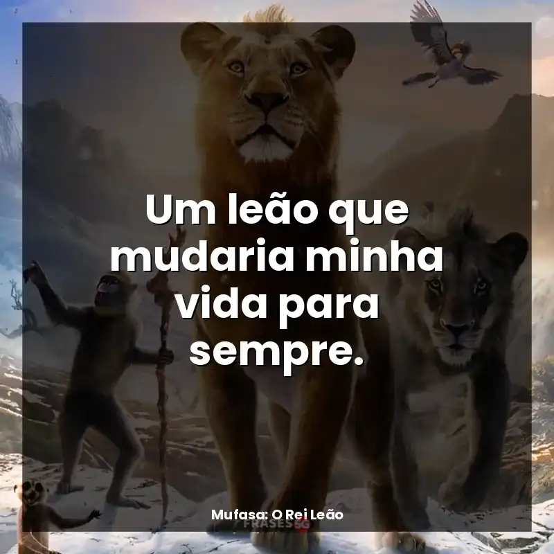 Um leão que mudaria minha vida para sempre.