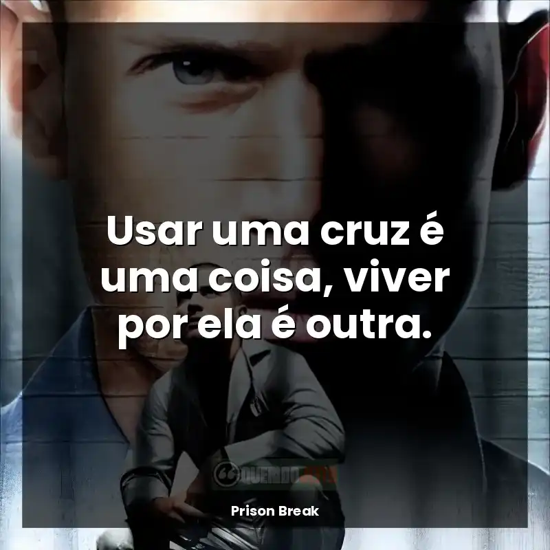 Usar uma cruz é uma coisa, viver por ela é outra.