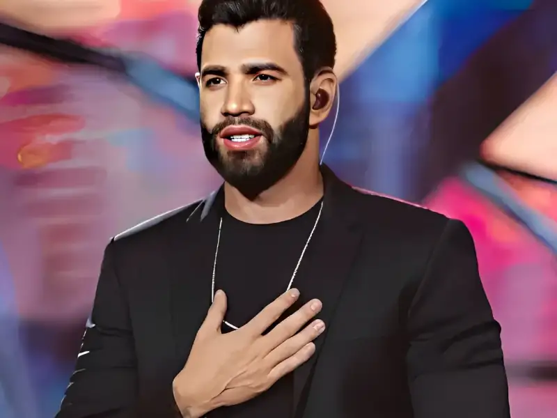 Poster de Gusttavo Lima com frases marcantes e mensagens inspiradoras