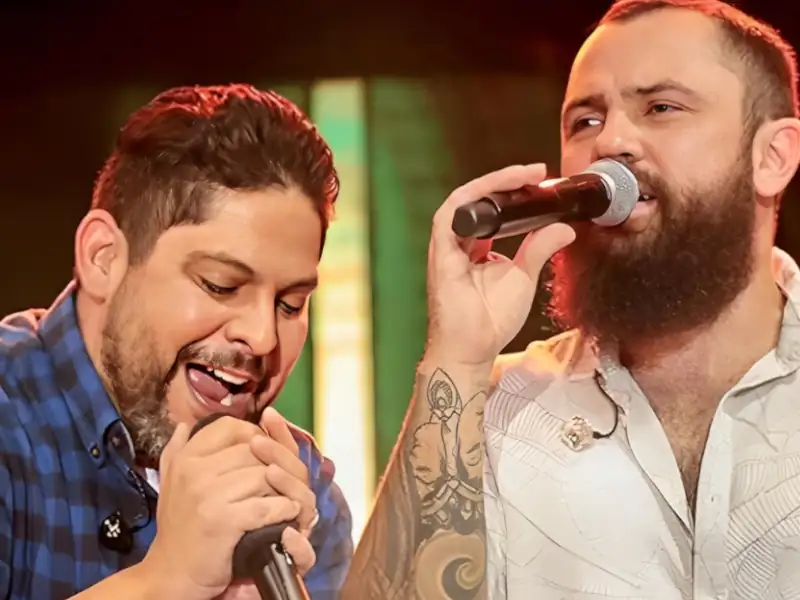 Poster de Jorge e Mateus com frases marcantes e mensagens inspiradoras