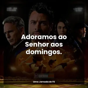 Adoramos ao Senhor aos domingos.