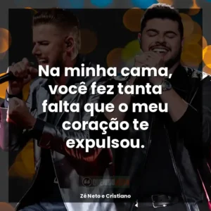 Na minha cama, você fez tanta falta que o meu coração te expulsou.