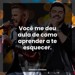 Você me deu aula de como aprender a te esquecer.