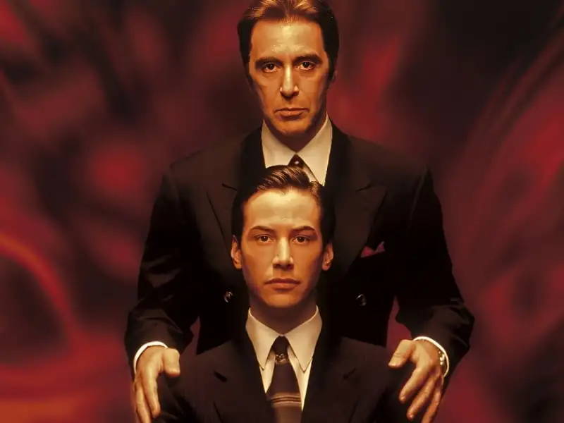 Poster do filme Advogado do Diabo com frases marcantes e mensagens inspiradoras