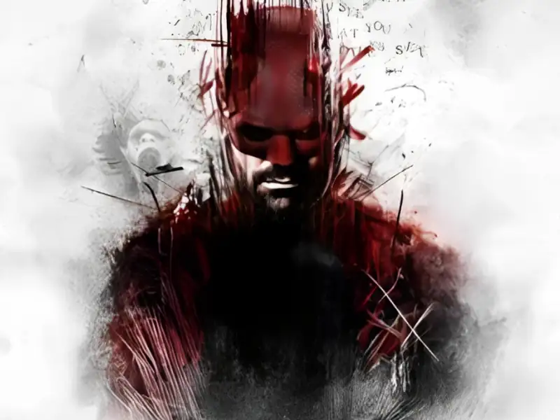 Poster da série Demolidor: Renascido com frases marcantes e mensagens inspiradoras