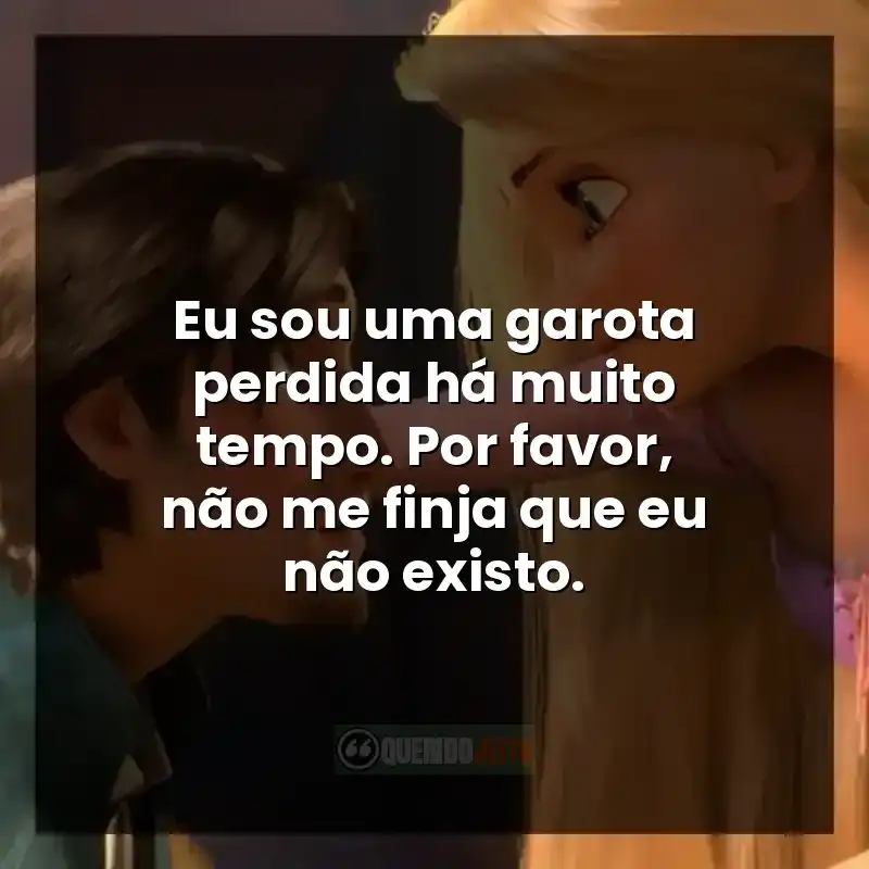Eu sou uma garota perdida há muito tempo. Por favor, não me finja que eu não existo.