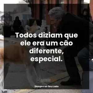 Todos diziam que ele era um cão diferente, especial.