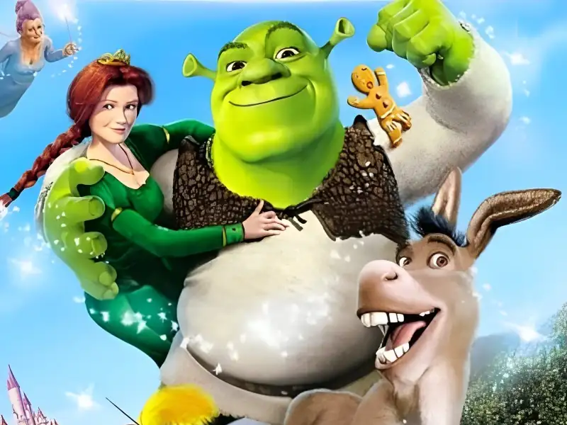 Poster da filme Shrek 2 com frases marcantes e mensagens inspiradoras