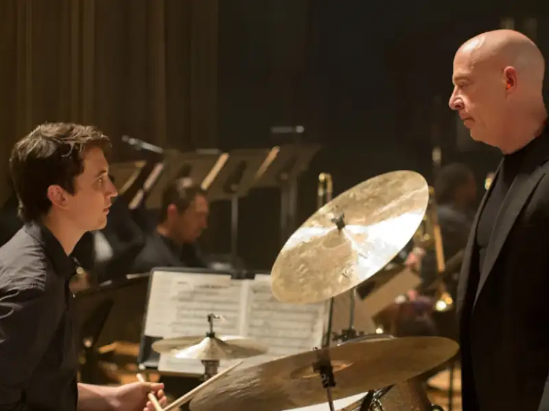 Poster do filme Whiplash: Em Busca da Perfeição com frases marcantes e mensagens inspiradoras