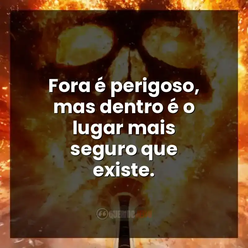 Cena de suspense: fora é perigoso, mas dentro é o lugar mais seguro que existe.