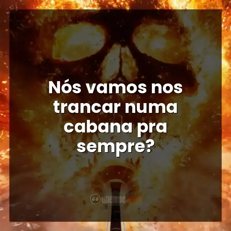 Diálogo entre personagens sobre decisões difíceis.
