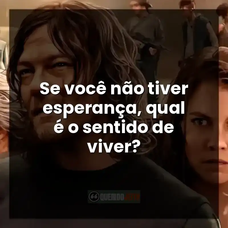 Cena da série com mensagem de esperança