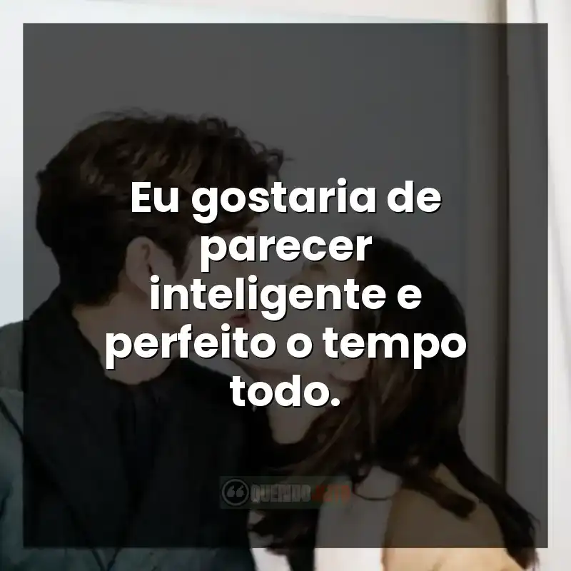 Cena divertida do personagem tentando parecer inteligente.