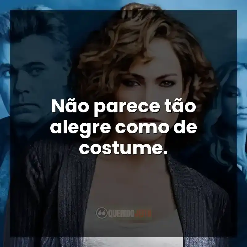 Não parece tão alegre como de costume.