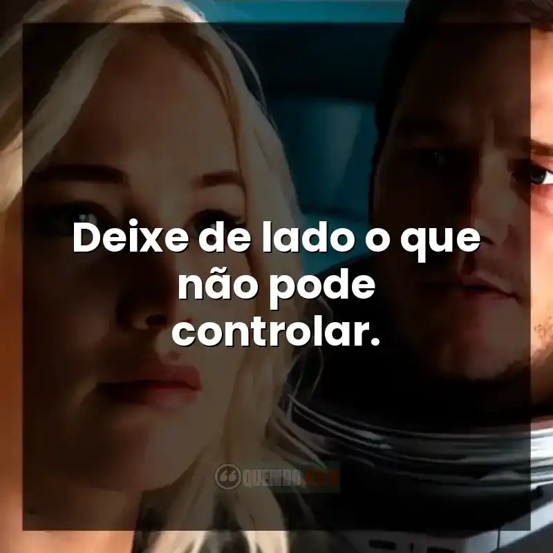 Deixe de lado o que não pode controlar.
