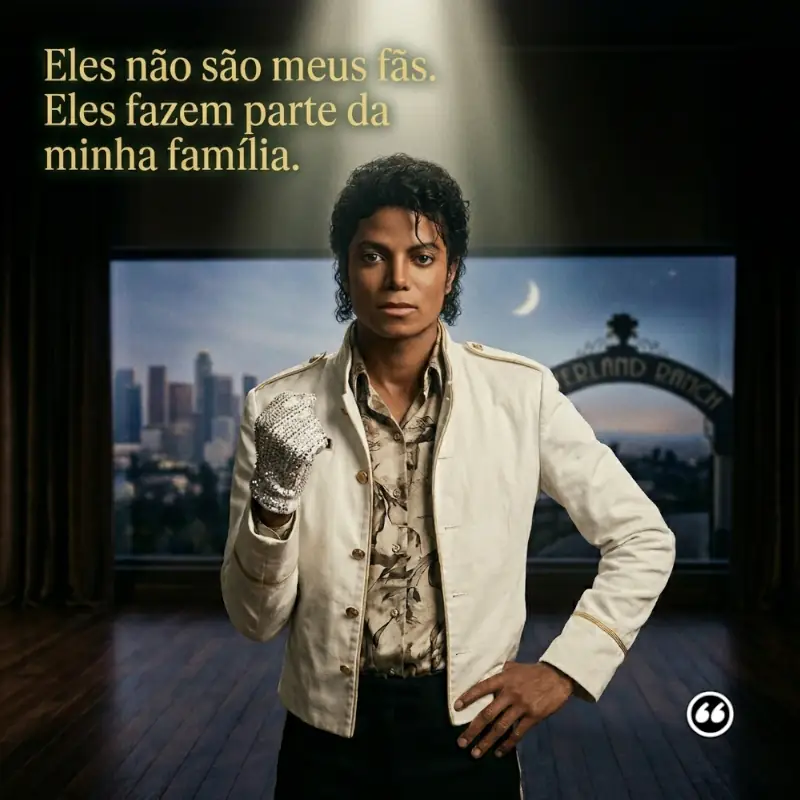 Eles não são meus fãs. Eles fazem parte da minha família.