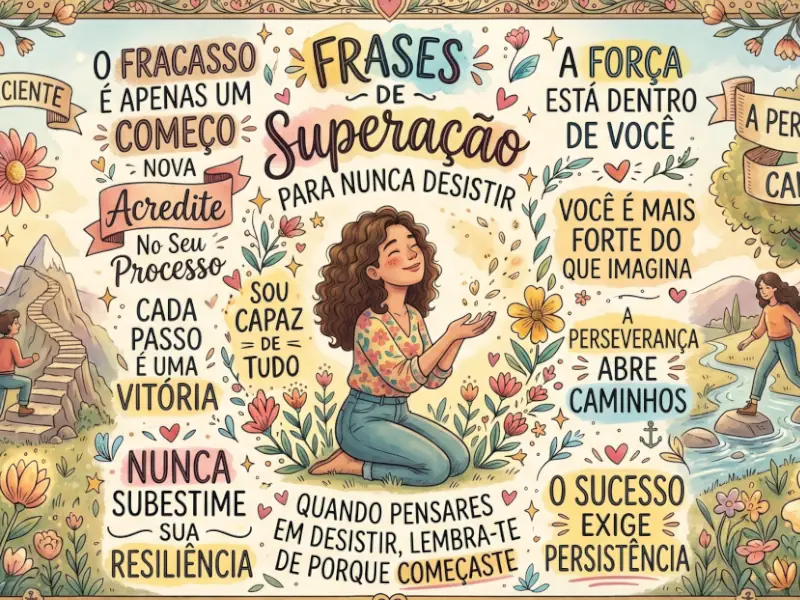 Frases de superação para nunca desistir