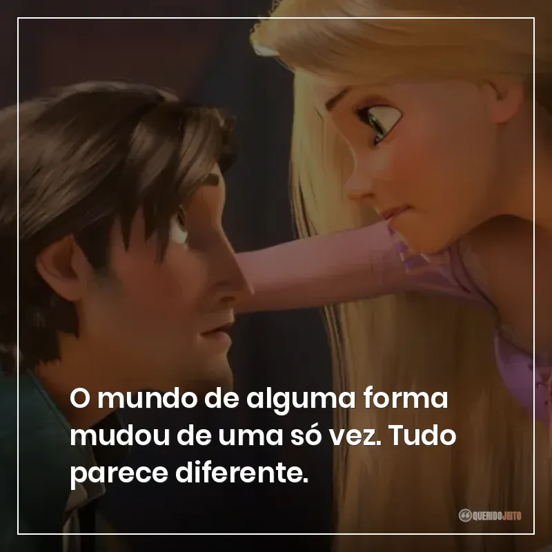 O mundo de alguma forma mudou de uma só vez. Tudo parece diferente.