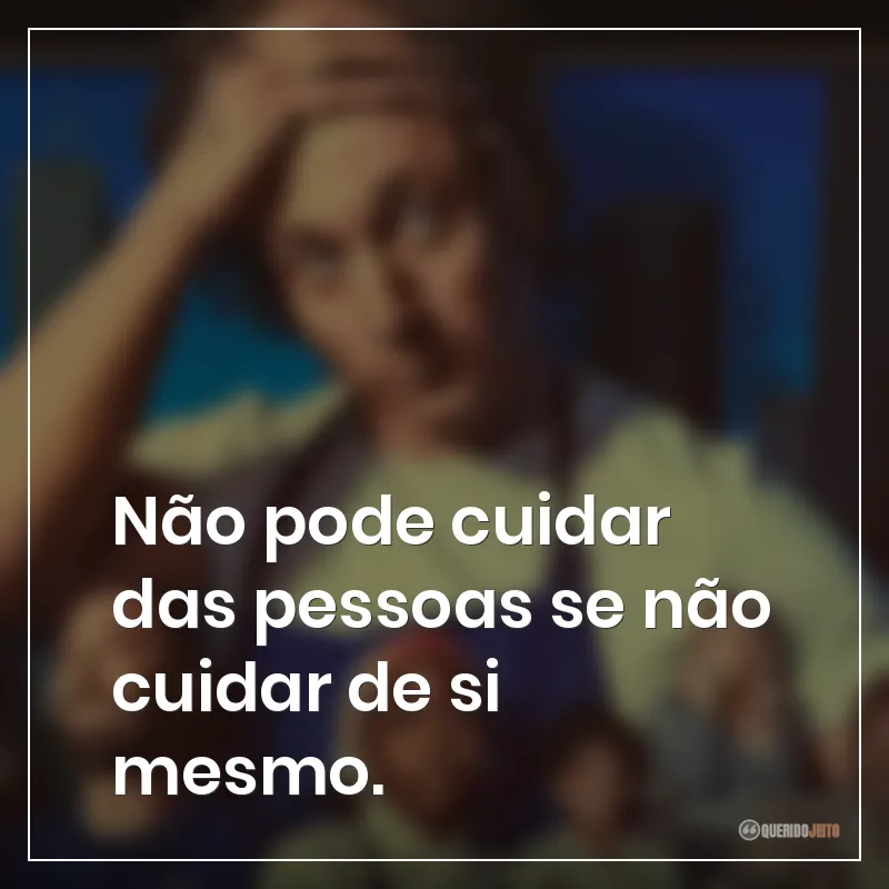Frases da série O Urso sobre "Não pode cuidar das pessoas se não cuidar de si mesmo."