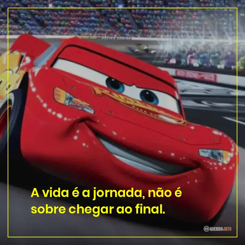 A vida é a jornada, não é sobre chegar ao final.