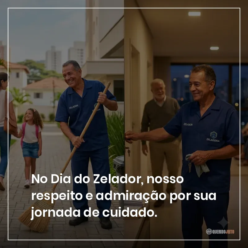 No Dia do Zelador, nosso respeito e admiração por sua jornada de cuidado.