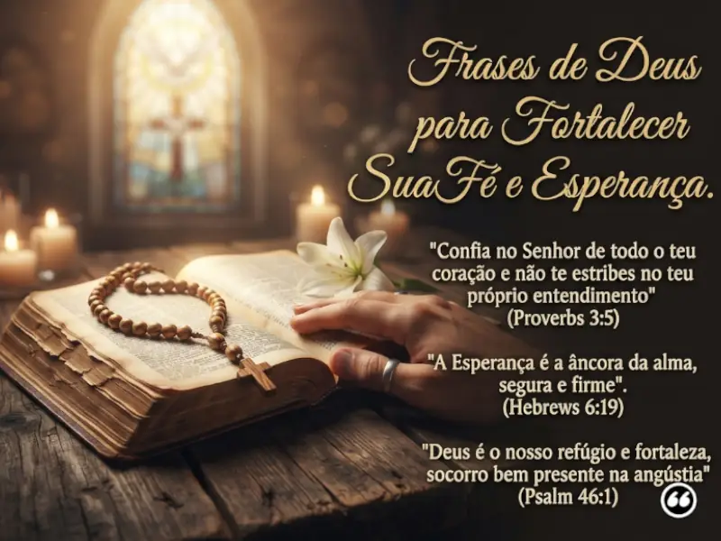 Frases de Deus para Fortalecer Sua Fé e Esperança