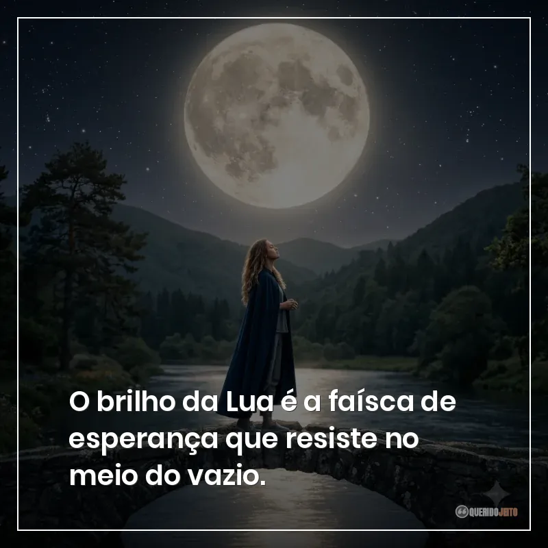 O brilho da Lua é a faísca de esperança que resiste no meio do vazio.