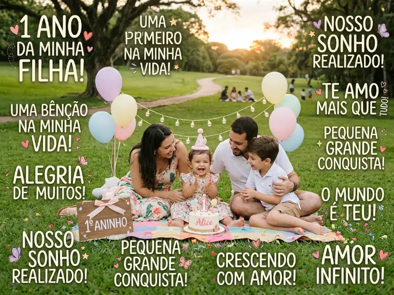 Frases de 1 Ano da Minha Filha