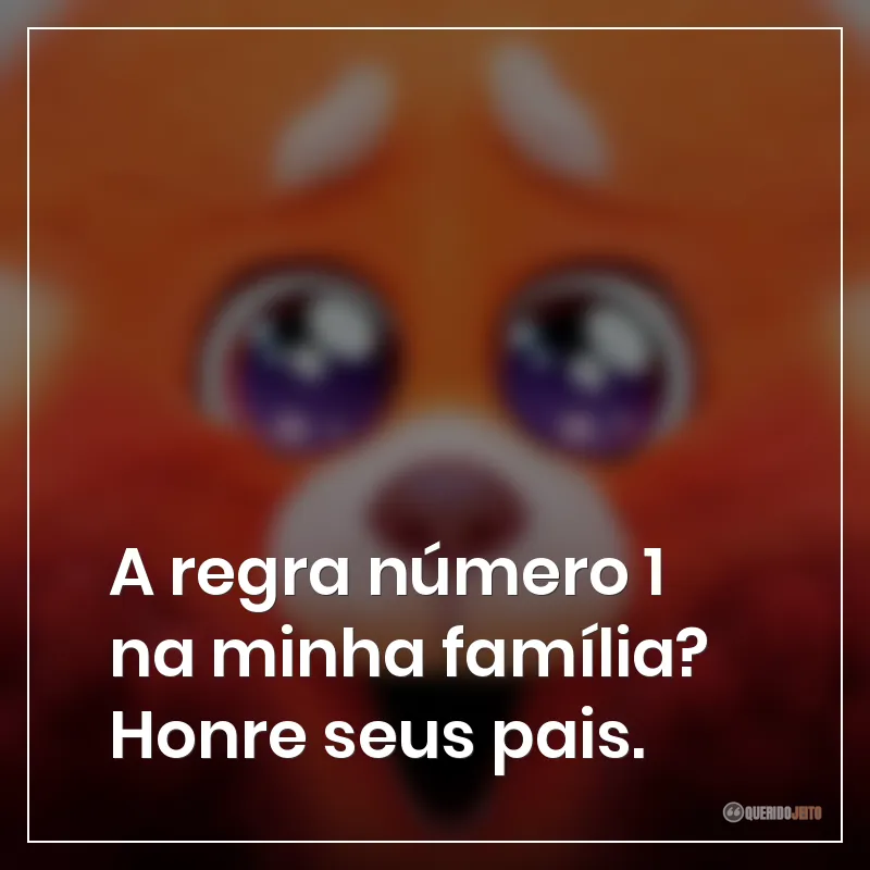 A regra número 1 na minha família? Honre seus pais.